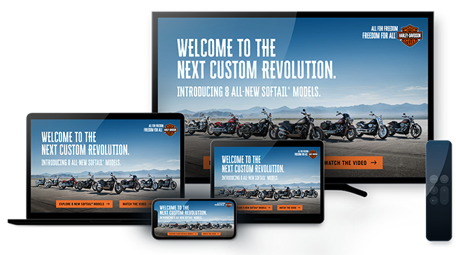 Harley Davidson Engagement Ad