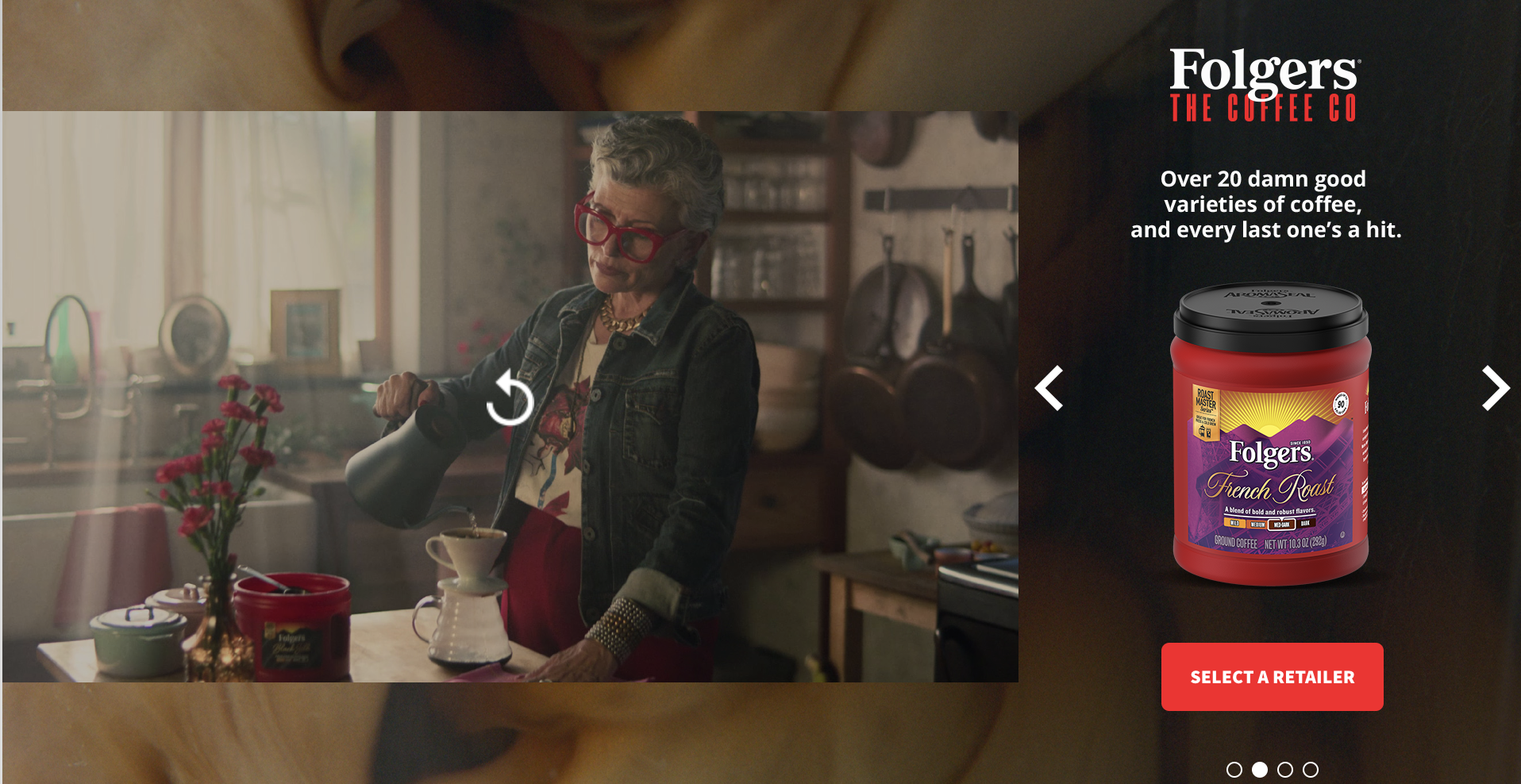 Folgers interactive ad