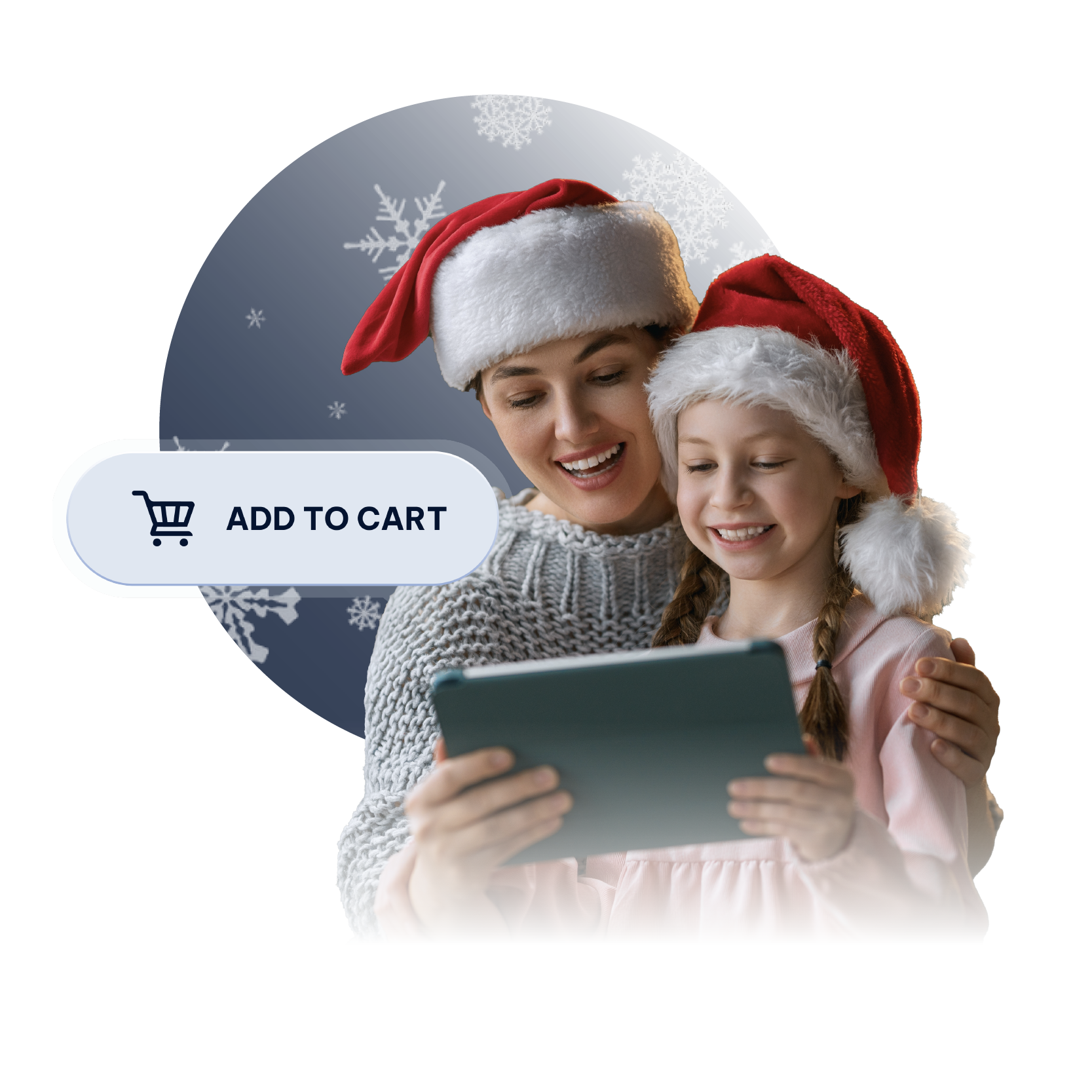 Mother and Daughter on iPad Shopping