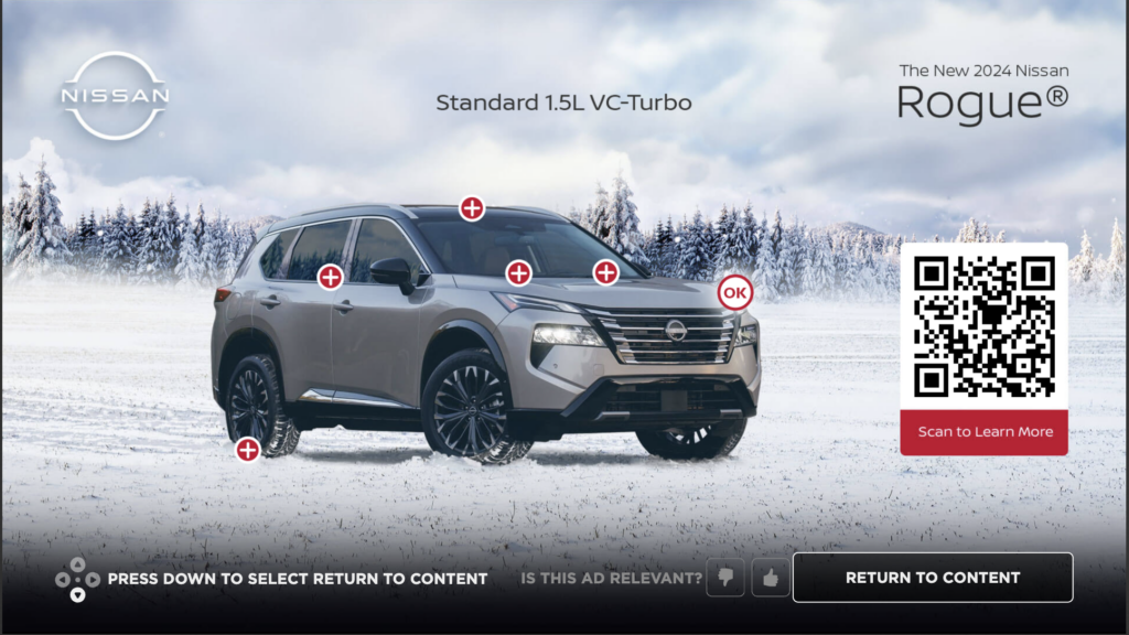 Nissan ad experience