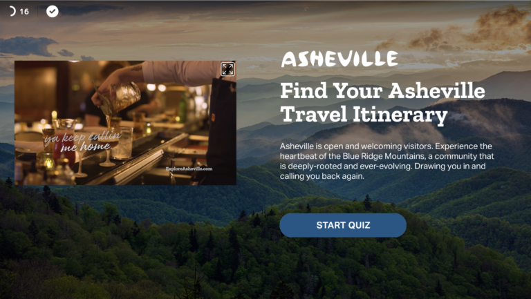 Explore Asheville ad experience